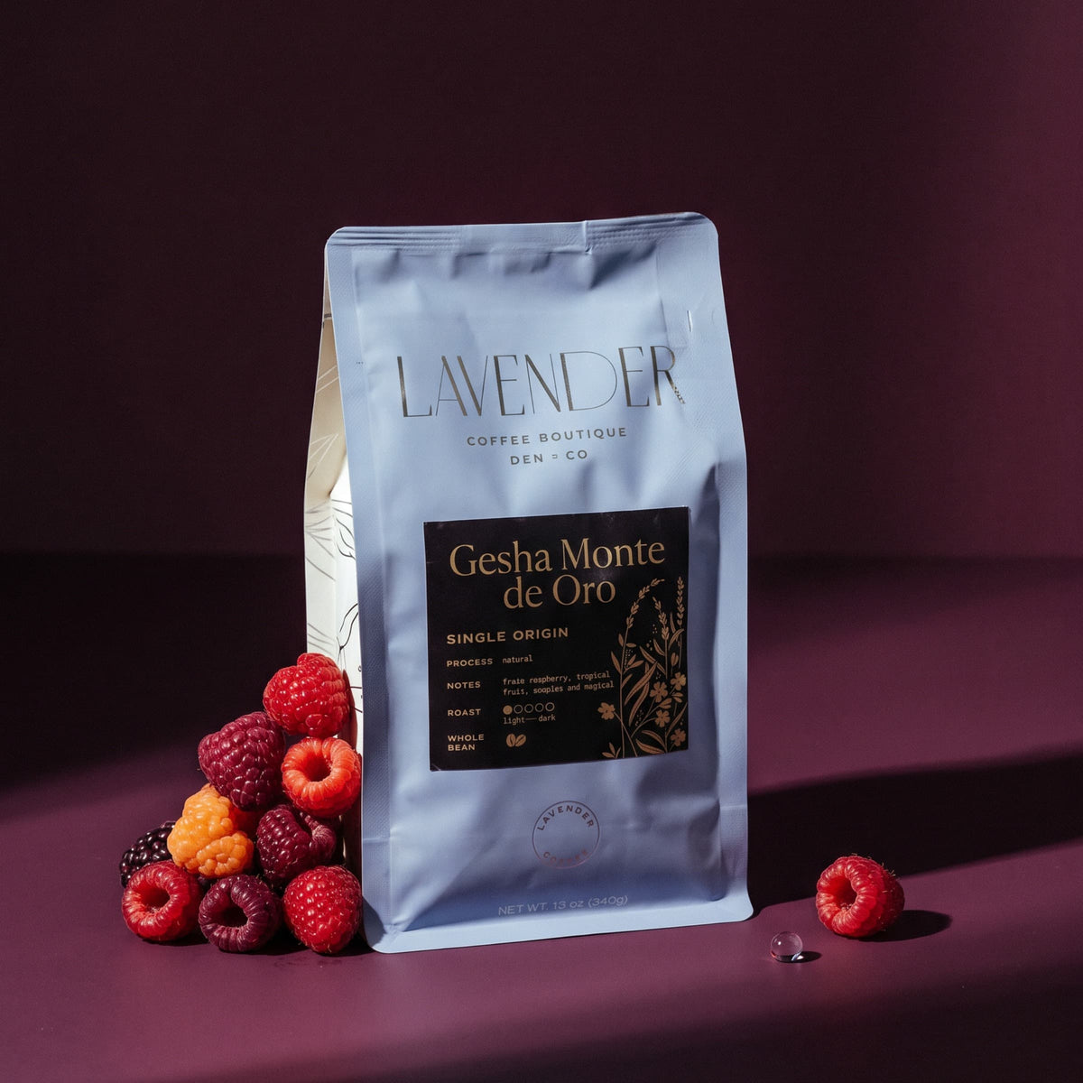 Gesha small batch luxury single origin coffee by Lavender Coffee