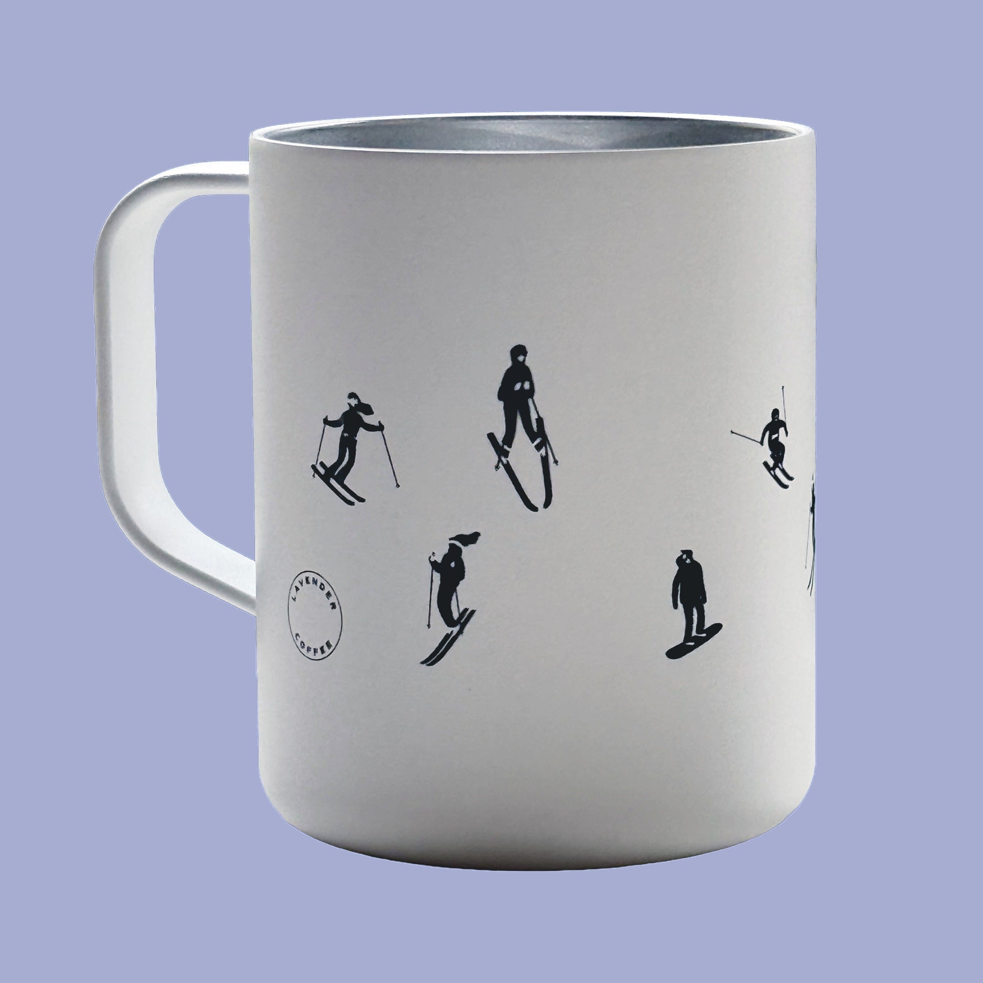 Winter Wonderland Mug with Skiers