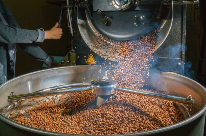Lavender Coffee Roasting Process