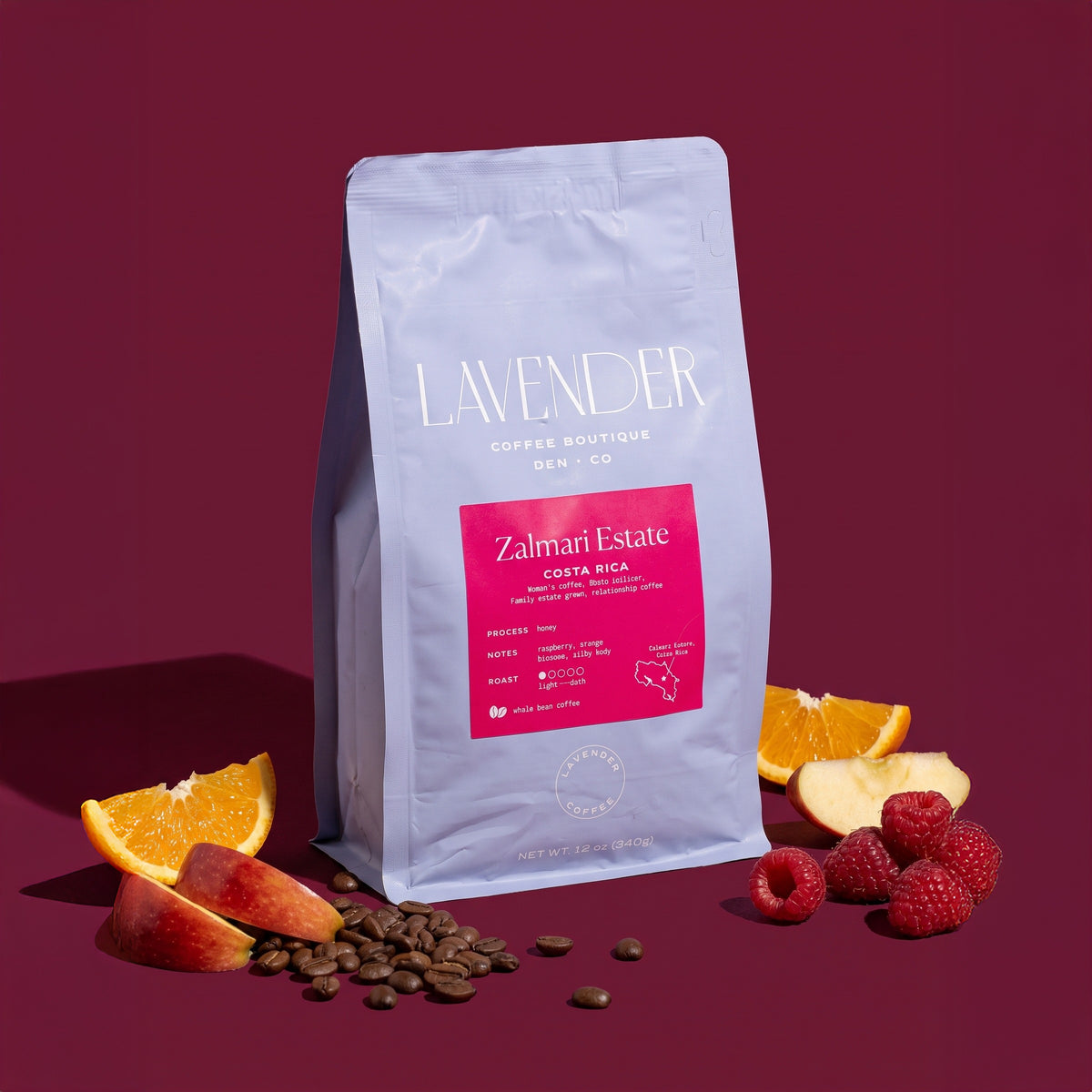 Costa Rican Single Origin Coffee from Zalmari Estate Roasted by Lavender Coffee