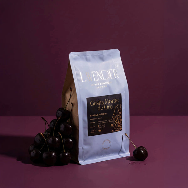 Gesha small batch luxury single origin coffee by Lavender Coffee